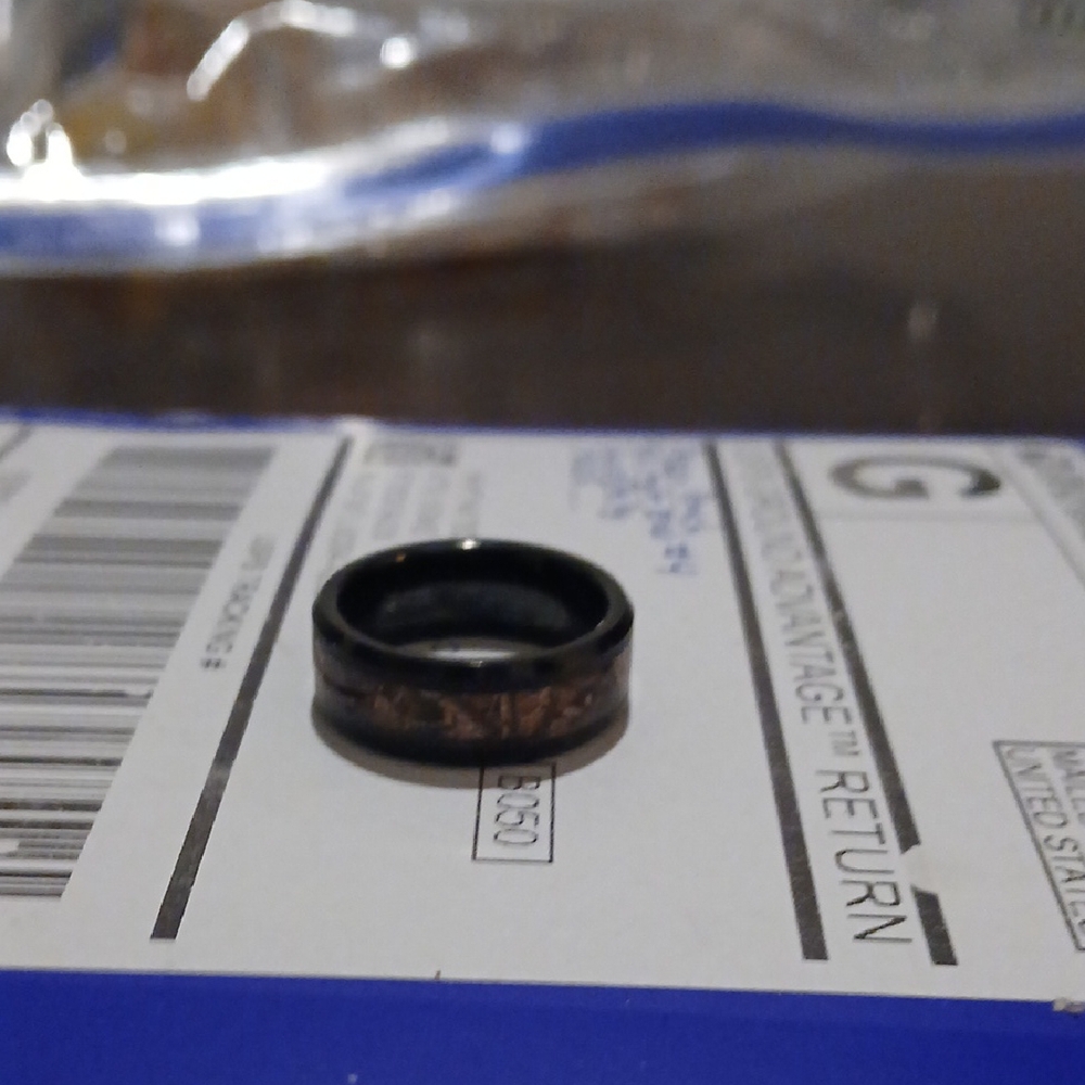 Black and Brown Silicone ring